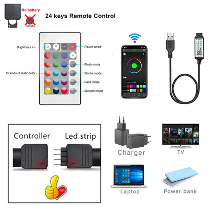 Ruban LED RGB pour TV piloté par application – vue 5