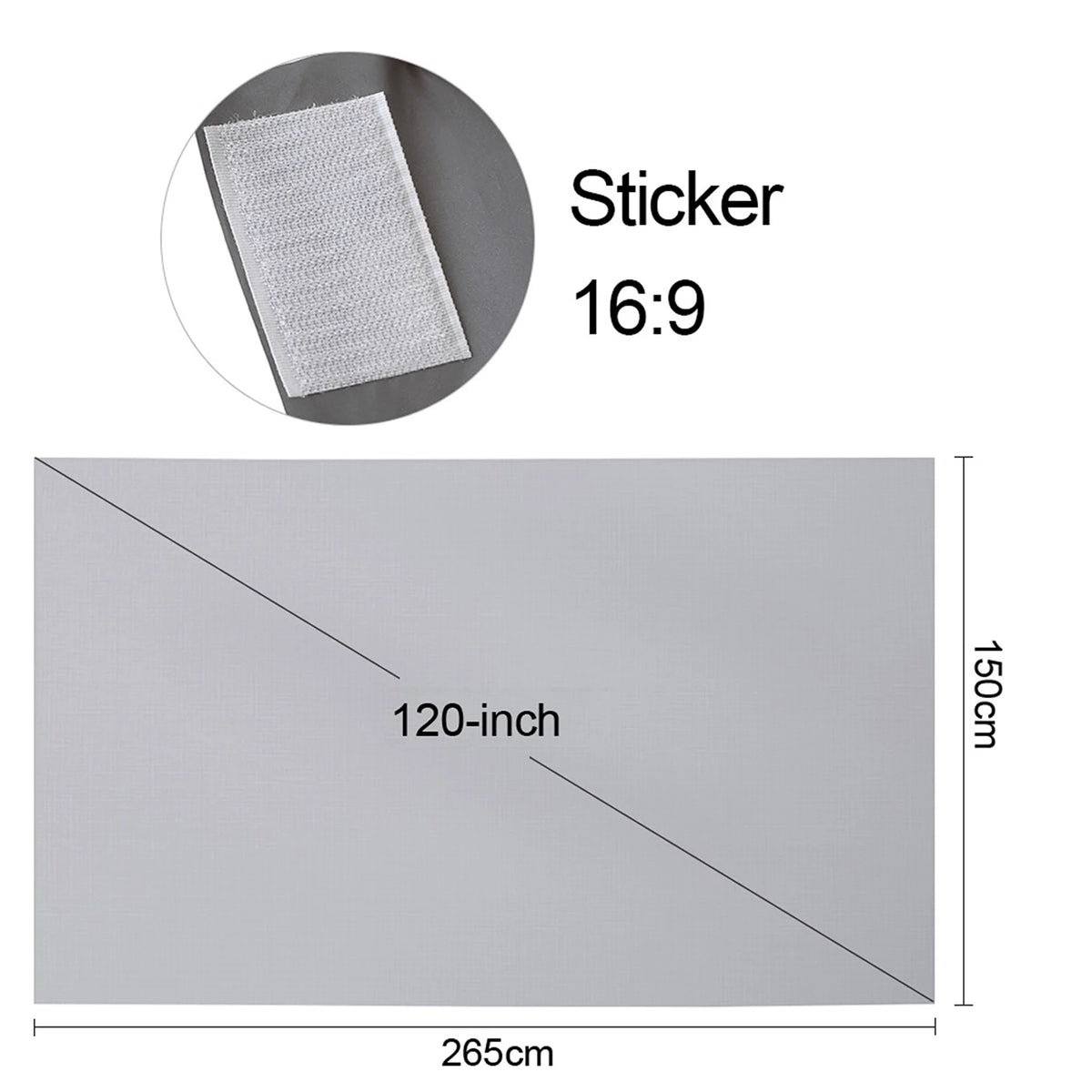 Écran de projection pliable 120 pouces