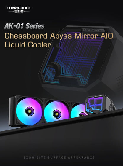 Watercooling CPU ARGB LOVINGCOOL AK – Écran Dynamique (240/360 mm)