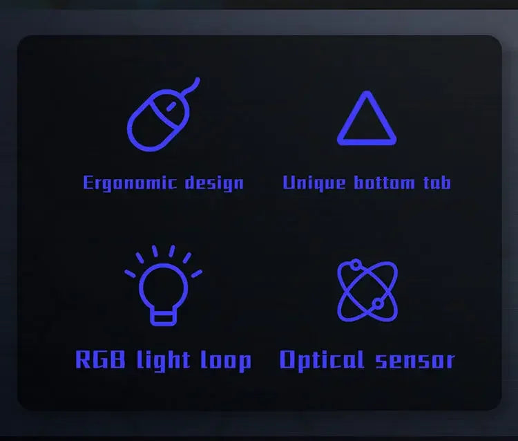 Souris Gaming RGB Filaire – 3 Niveaux de DPI