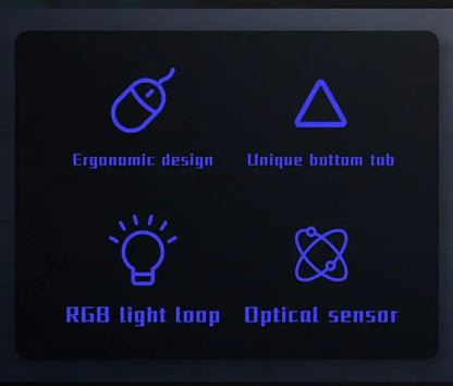 Souris Gaming RGB Filaire – 3 Niveaux de DPI