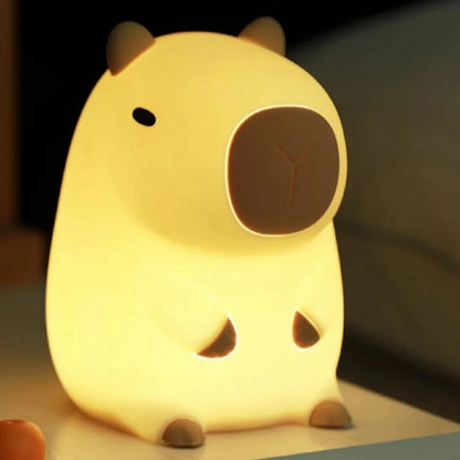 Veilleuse capybara en silicone rechargeable – vue 2