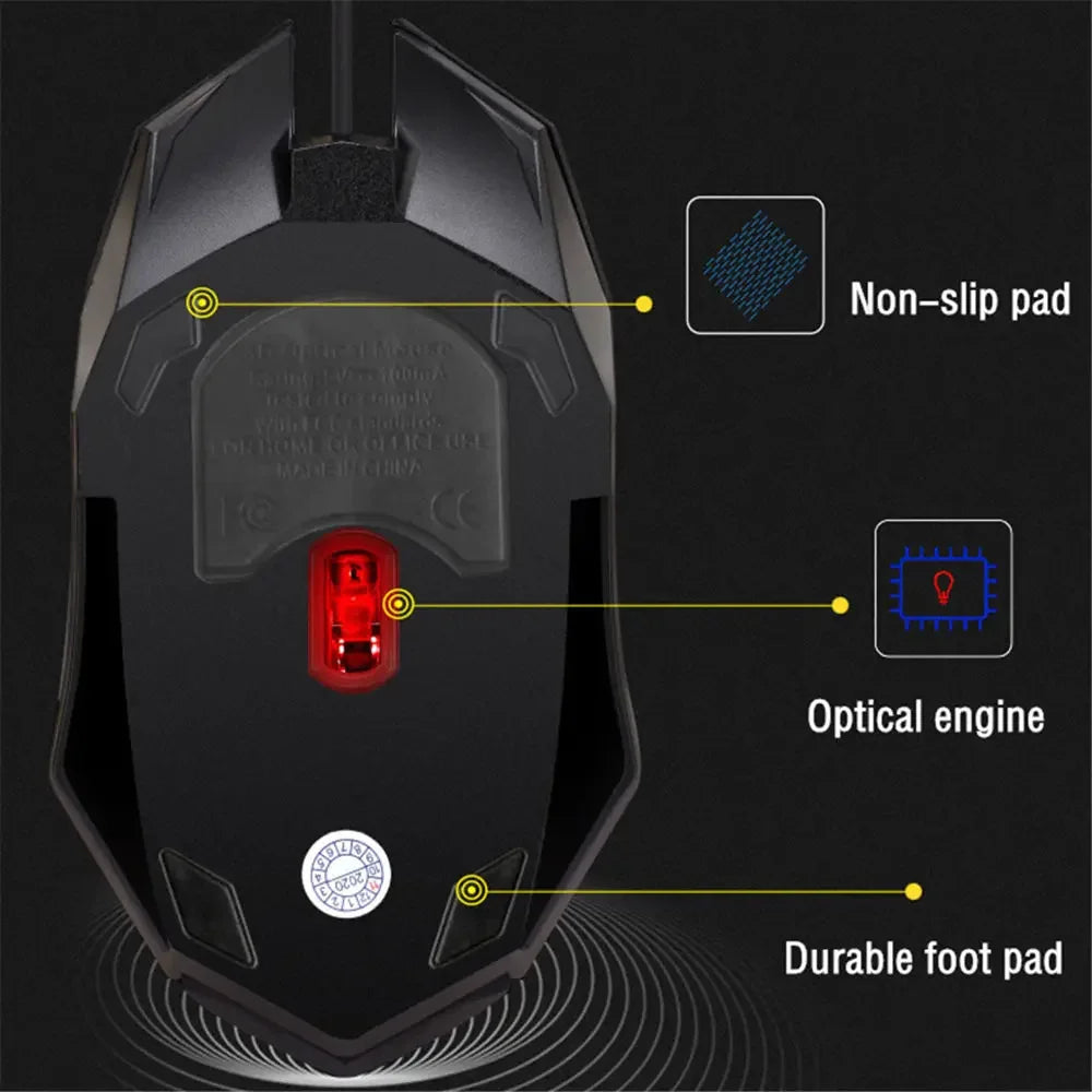 Souris gaming RGB filaire 3 niveaux de DPI – vue 6