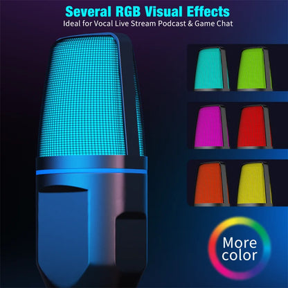 Micro Gaming USB RGB – Micro à Condensateur pour Stream, Podcast et Discord
