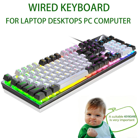 Clavier gaming RGB mécanique résistant aux éclaboussures