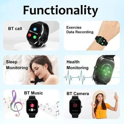 Montre connectée appels Bluetooth 2,01 pouces – détail 2