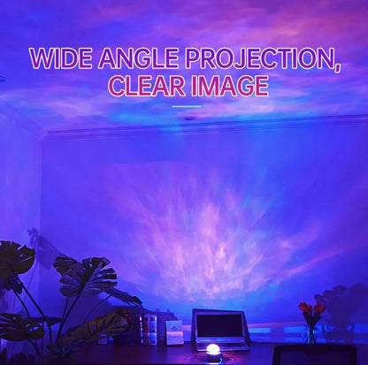 Projecteur Aurore Boréale – Ciel Étoilé Rotatif avec Télécommande