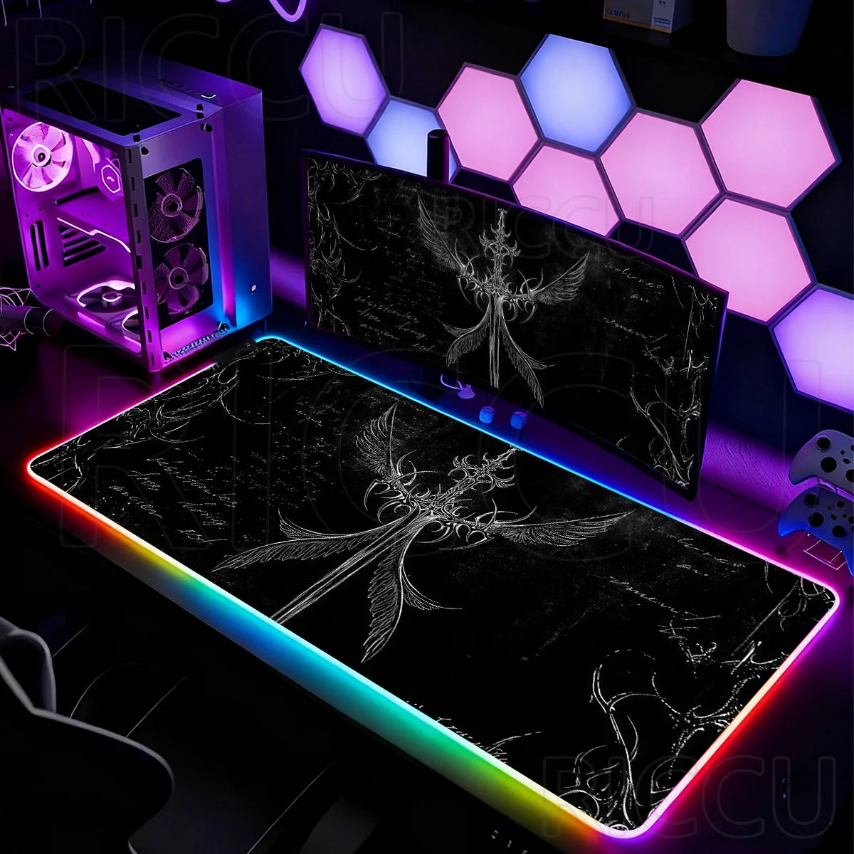 Tapis de Souris XXL RGB – Desk Mat LED Gaming