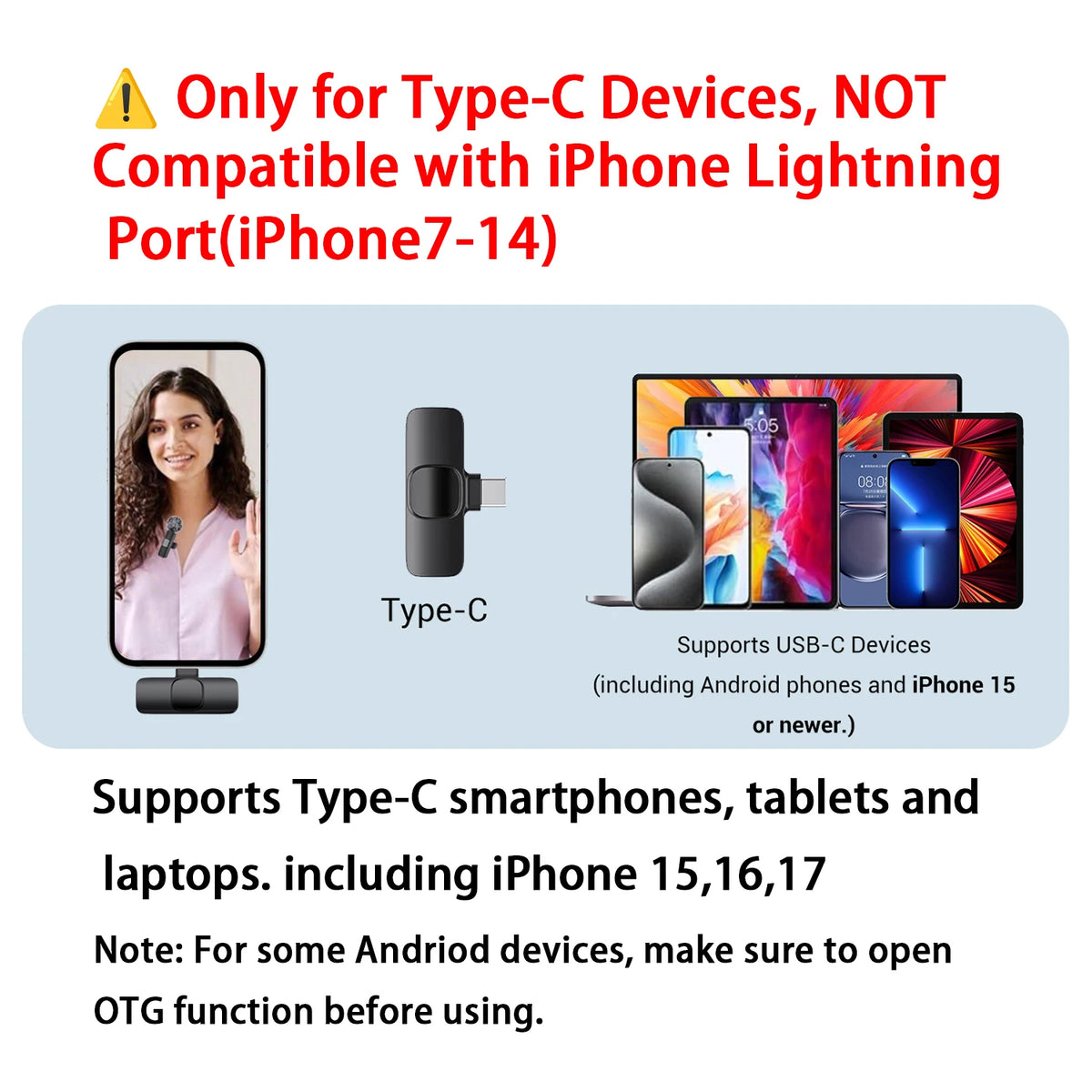 Micro-cravate sans fil USB-C – vue 2