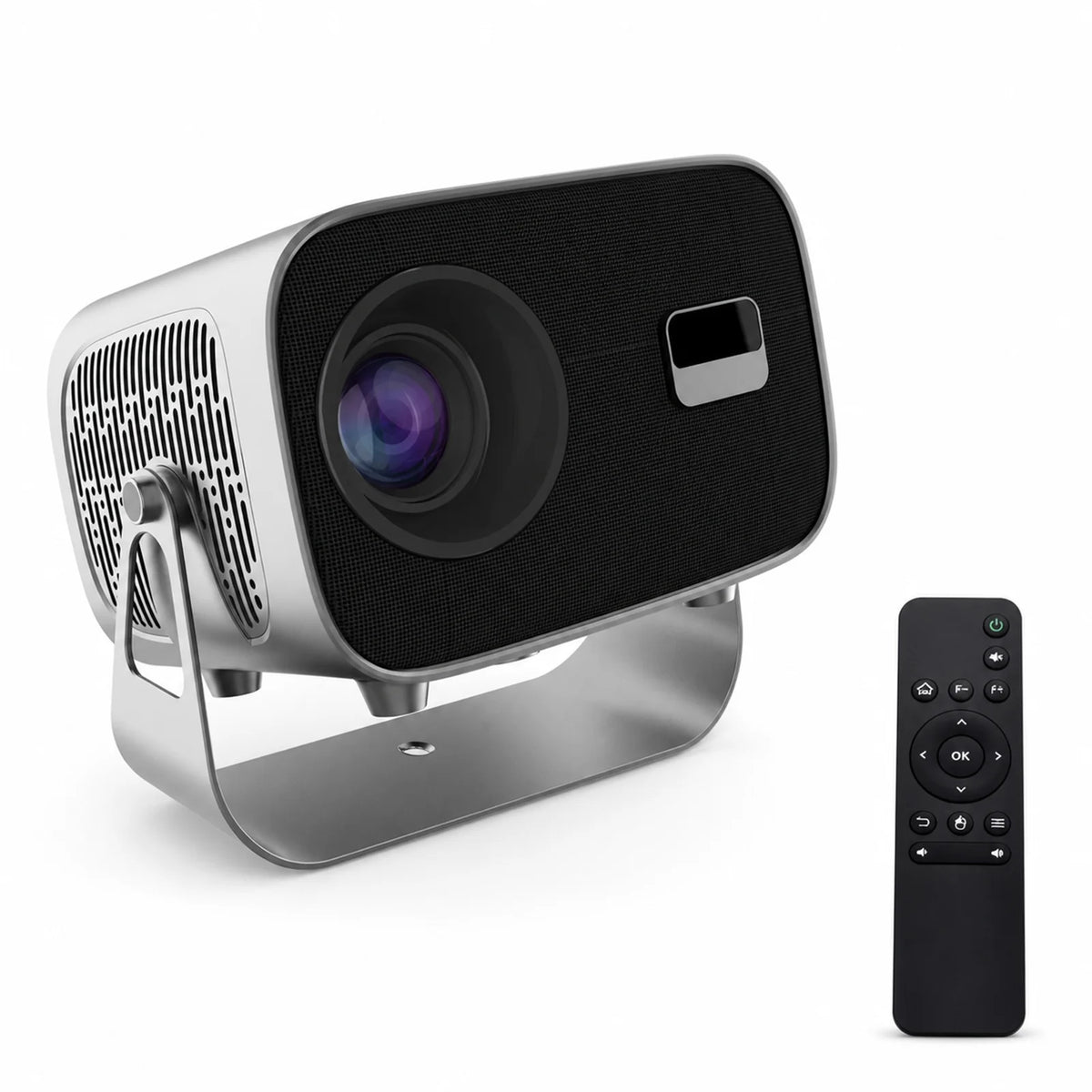 Vidéoprojecteur Rotatif 360° Autofocus – Android 14, 900 ANSI, WiFi 6, Haut-Parleur 15 W