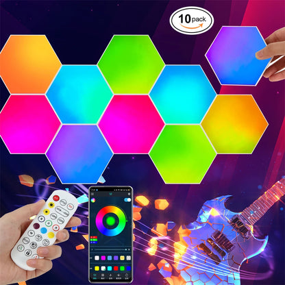 Panneaux LED hexagonaux tactiles RGB – photo 6
