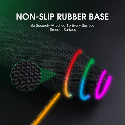 Tapis de Bureau 3 en 1 RGB – Chargeur Sans Fil Intégré (80x30 cm)