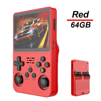 Console rétro portable R36S rouge