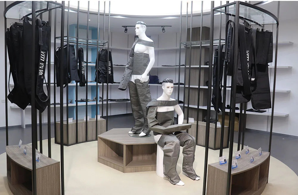 YITI 8 chambres jambes pressothérapie Compression d’air masseur musculaire des pieds Machine de Drainage lymphatique