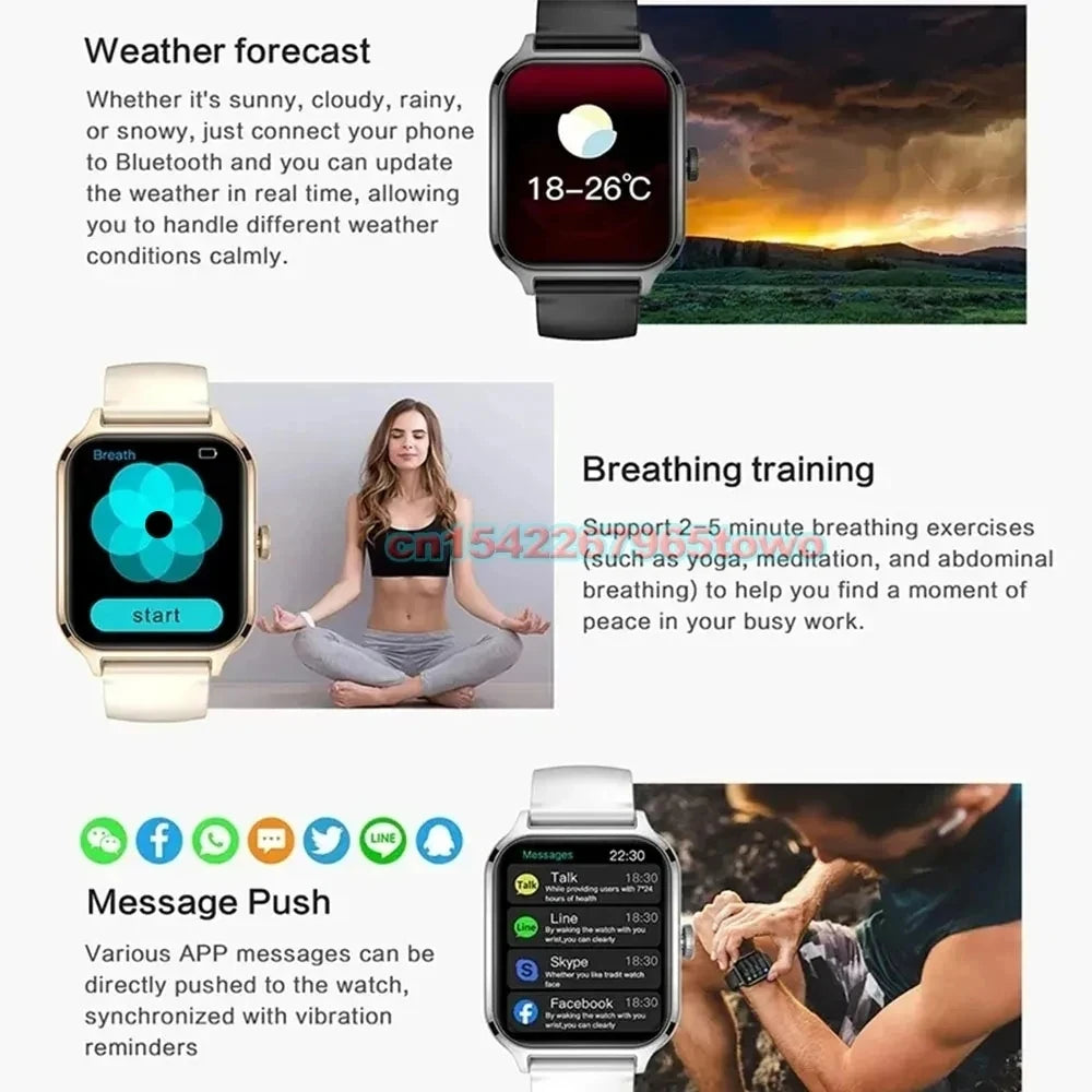 Montre connectée HT30 appels Bluetooth – photo 6