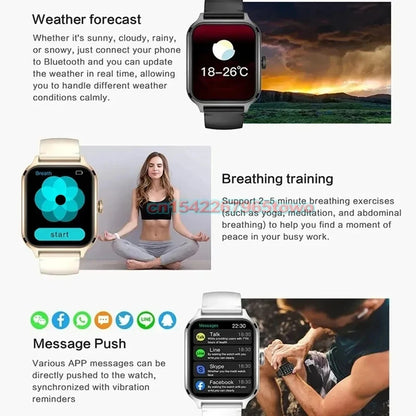 Montre connectée HT30 appels Bluetooth – photo 6