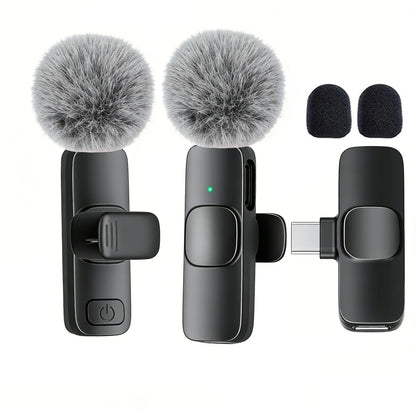 Micro-cravate sans fil USB-C noir – 2 micros
