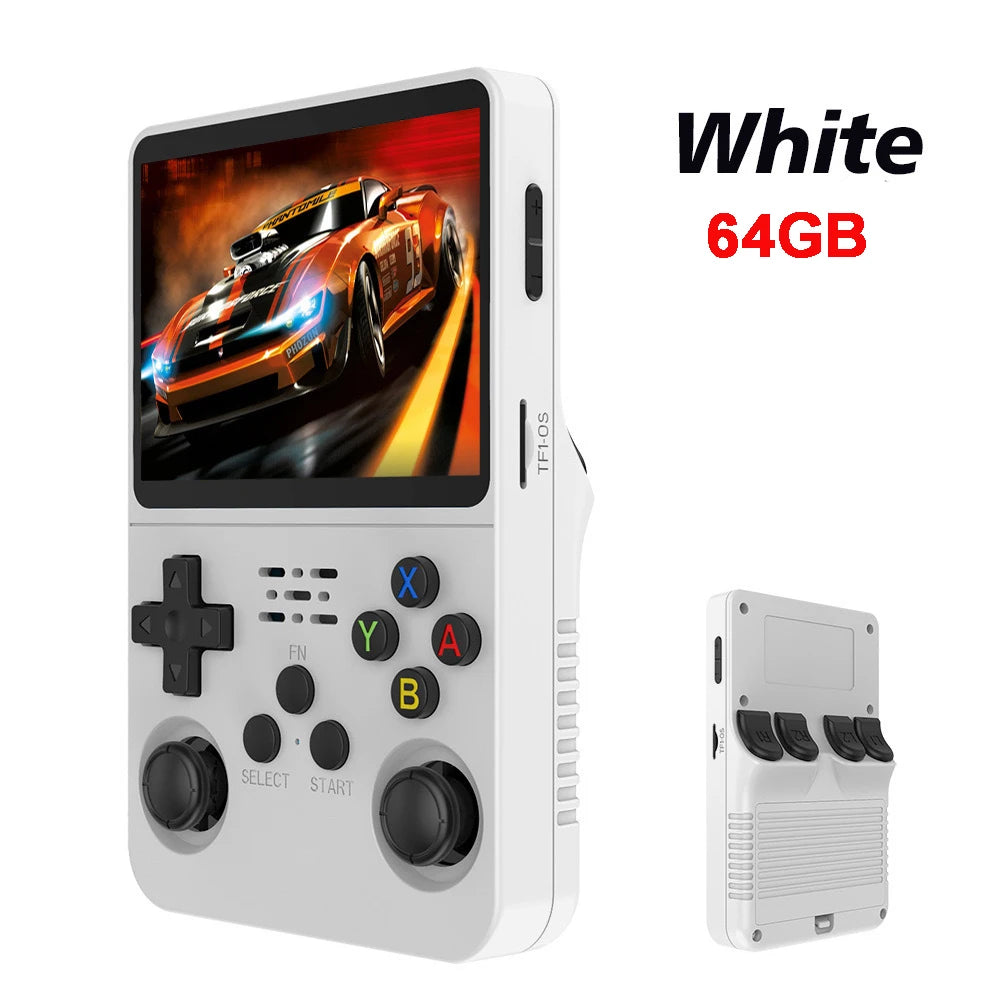 Console rétro portable R36S blanche