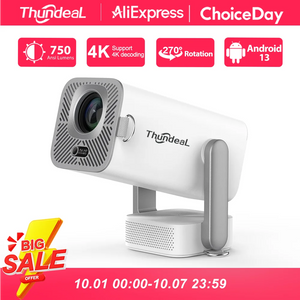 Vidéoprojecteur Full HD 1080P Android – 4K, WiFi 6, Mise au Point Électrique, 750 ANSI