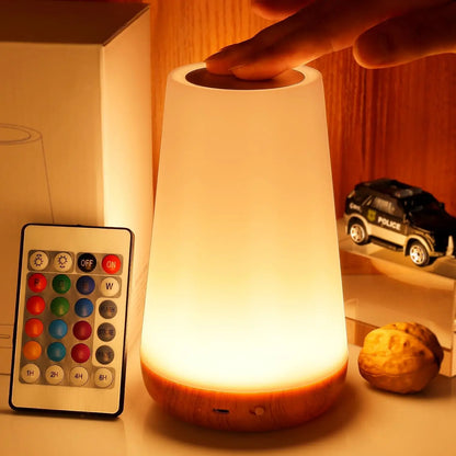Lampe de chevet tactile RGB 13 couleurs sans fil