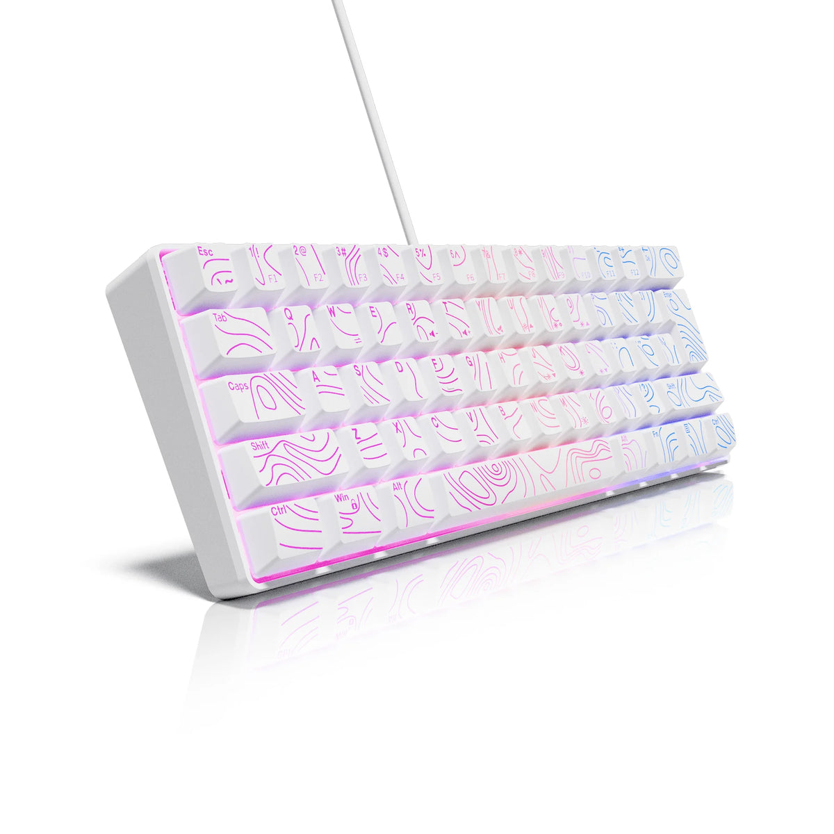 Clavier Gaming Compact 60% RGB – Format Mini