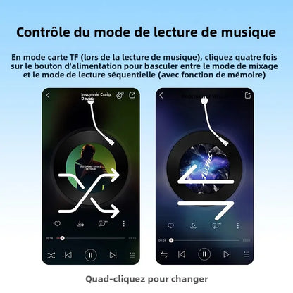 Écouteurs à Conduction Osseuse Étanches IPX8 – Natation, Lecteur MP3 Intégré, Bluetooth 6.0
