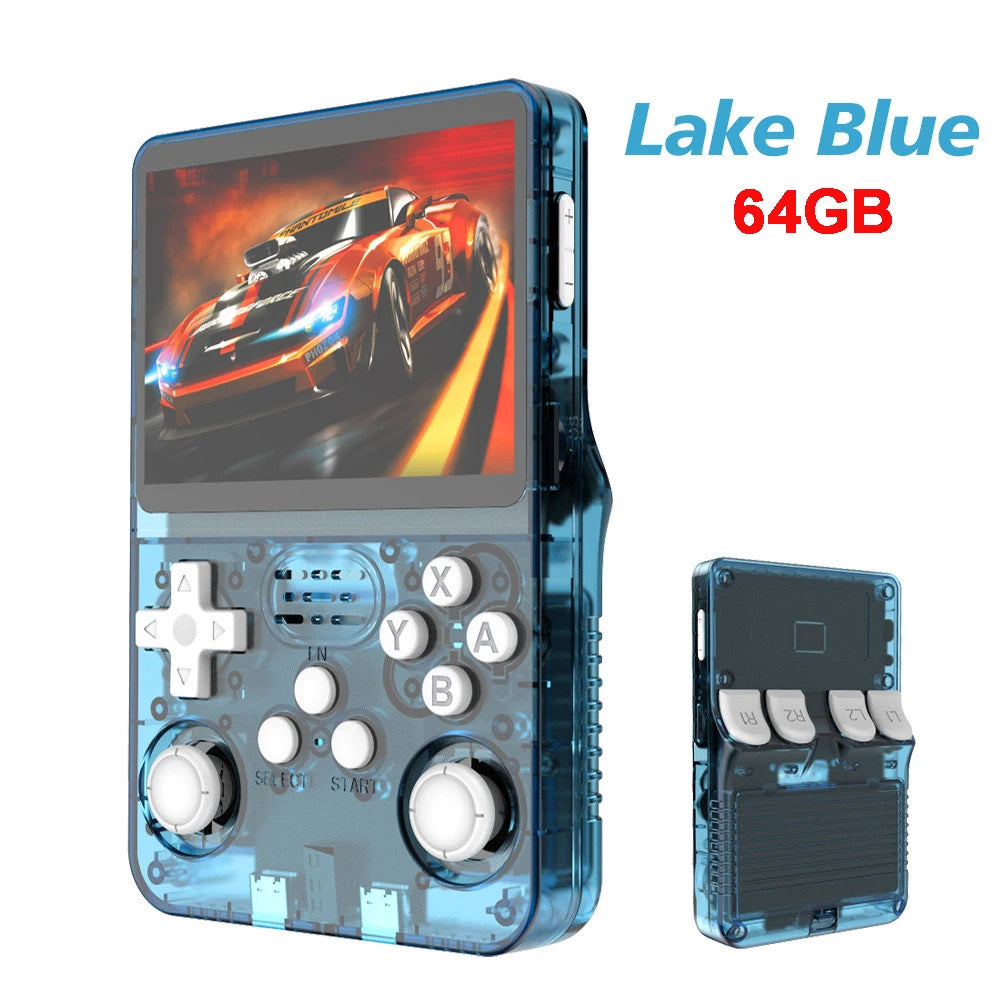 Console rétro portable R36S bleu lagon