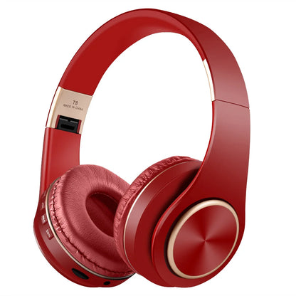 Casque gaming sans fil Bluetooth 5.3 rouge