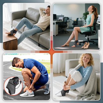 Masseur de pieds électrique Intelligent, Vibration, pression d'air, attelle de cheville, compresse chaude, points d'acupuncture, relaxation musculaire