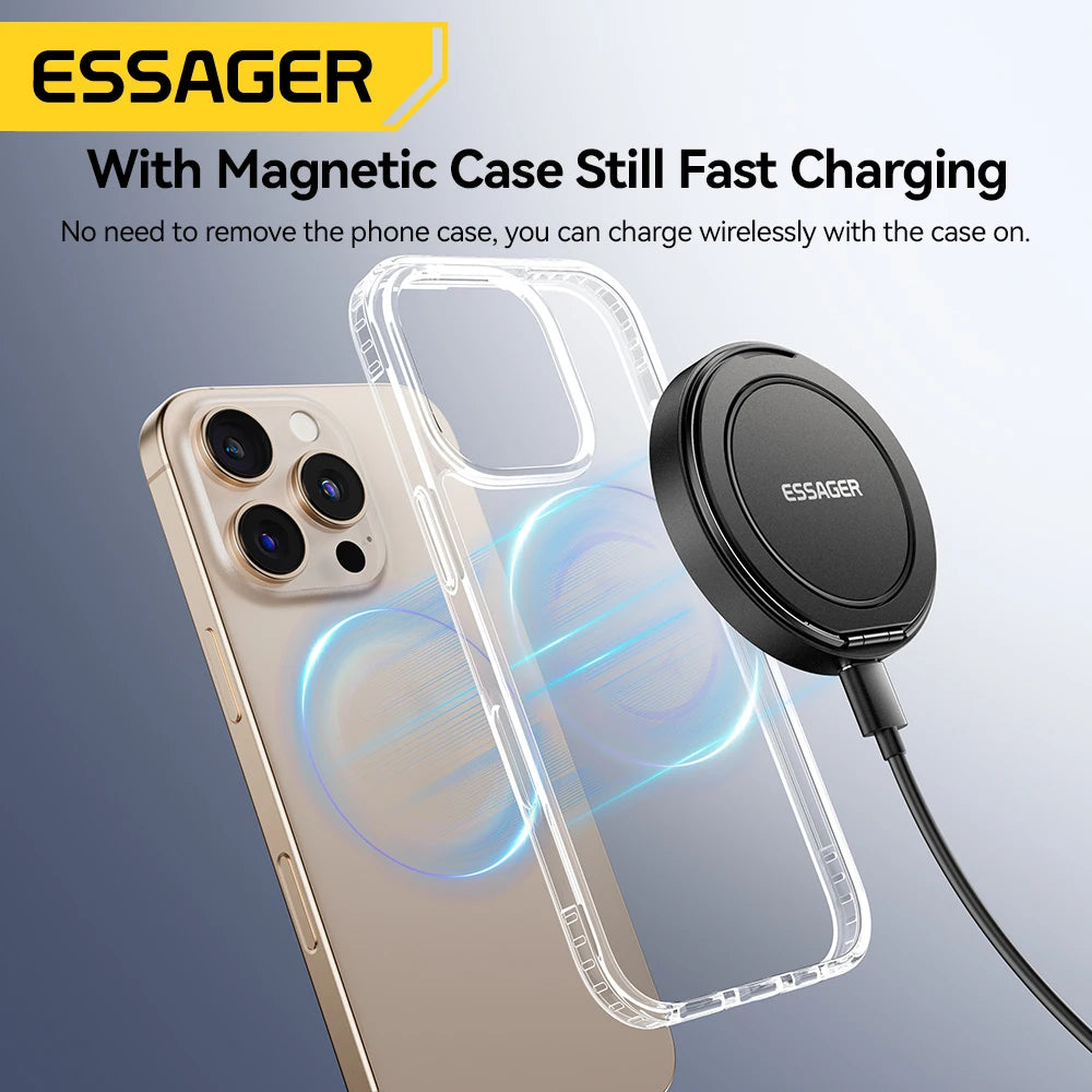 Chargeur sans fil magnétique 15W avec support pliable – vue 5