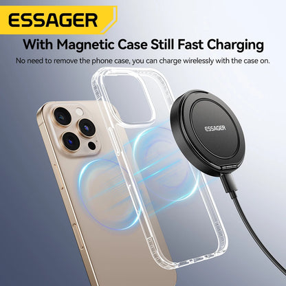 Chargeur sans fil magnétique 15W avec support pliable – vue 5