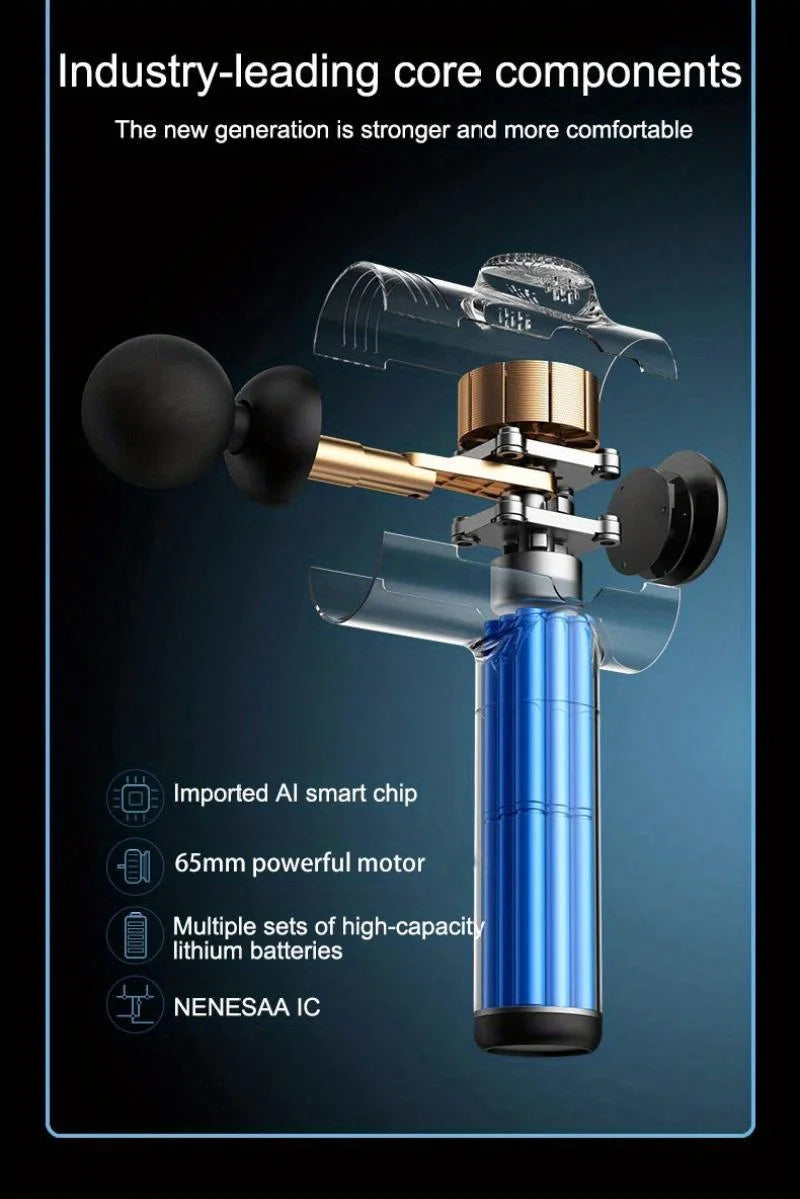 Pistolet de Massage Portable à vibrations pour Fascia pour le corps le cou le dos Relaxation musculaire profonde