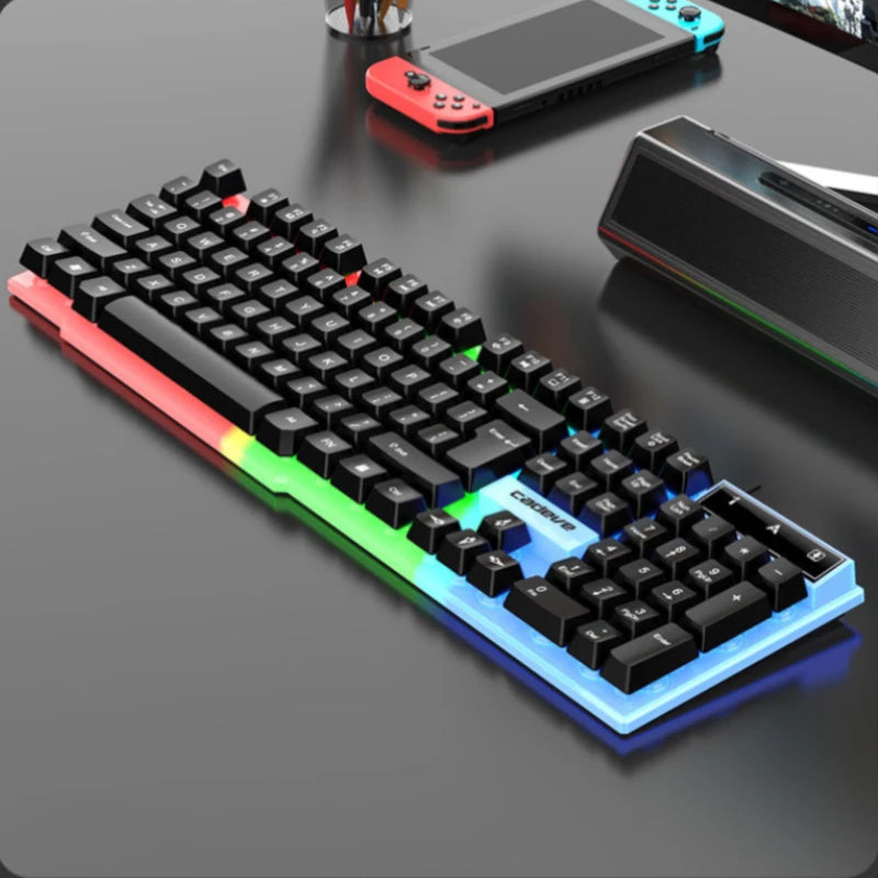 Clavier gaming 104 touches au toucher mécanique RGB – vue 2