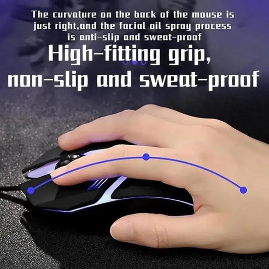 Souris gaming RGB filaire 3 niveaux de DPI – vue 2