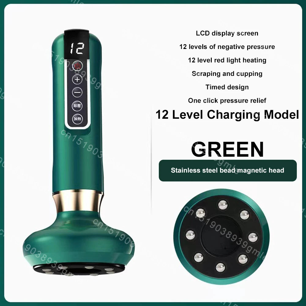 Appareil de Massage électrique multifonctionnel méridien Guasha grattage masseur canettes sous vide brûleur de graisse