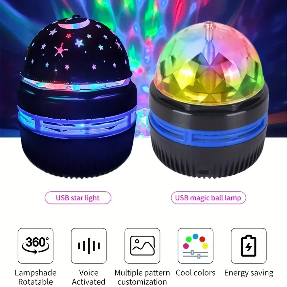 Projecteur galaxie LED multicolore avec télécommande – vue 4