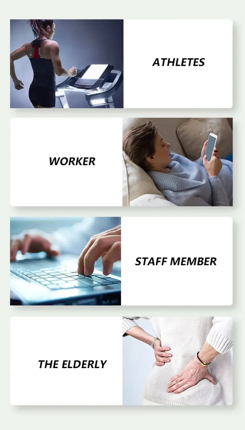 Pistolet de massage portable pour athlètes, travailleurs, staff et seniors.