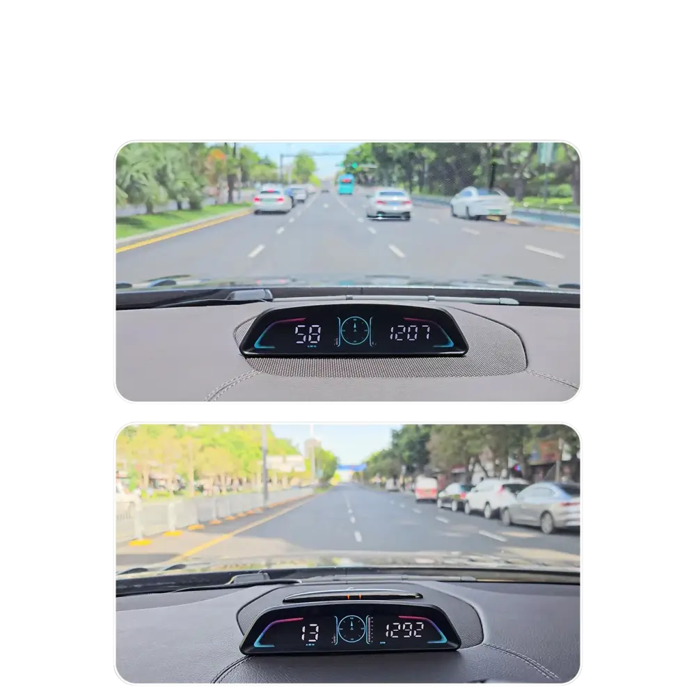 AD voiture B3 OBD HUD G3 GPS HUD affichage tête haute compteur de vitesse numérique réveil de survitesse RPM tension