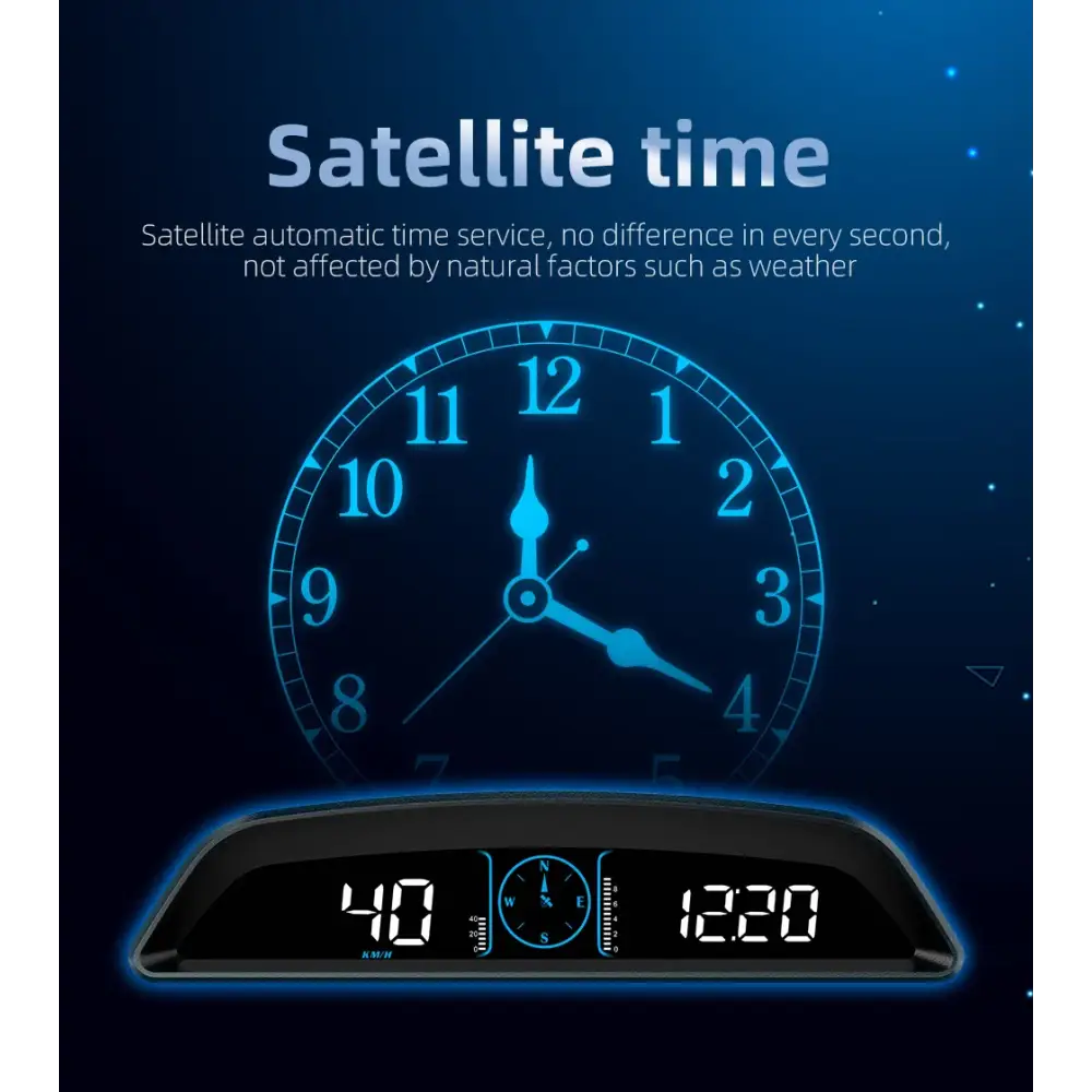 AD voiture B3 OBD HUD G3 GPS HUD affichage tête haute compteur de vitesse numérique réveil de survitesse RPM tension