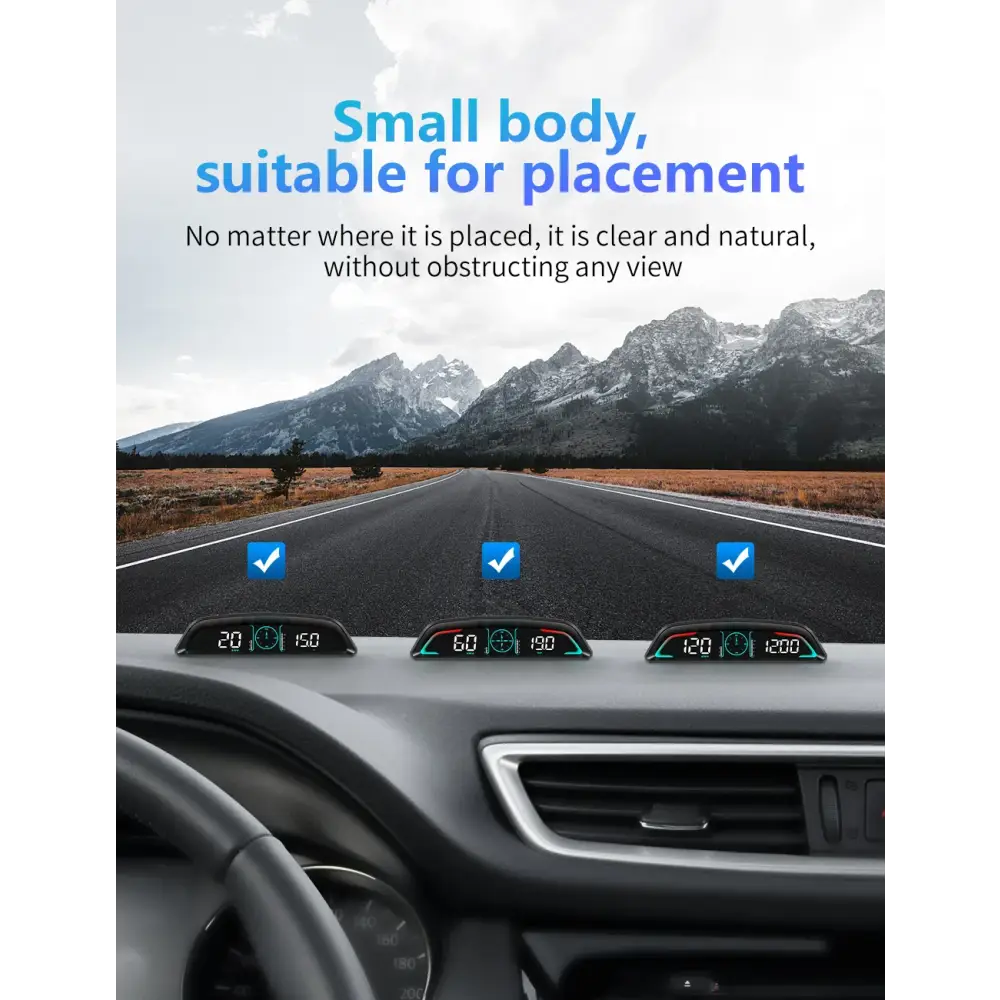 AD voiture B3 OBD HUD G3 GPS HUD affichage tête haute compteur de vitesse numérique réveil de survitesse RPM tension