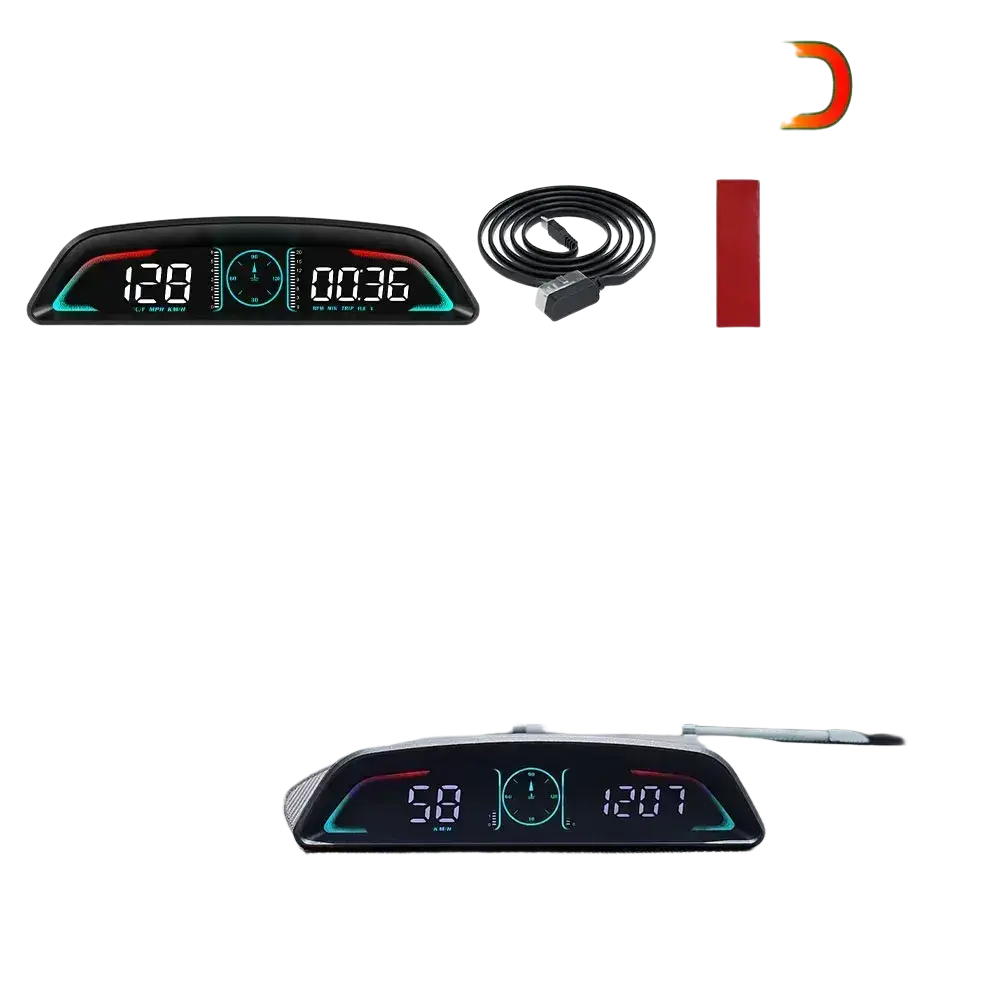 AD voiture B3 OBD HUD G3 GPS HUD affichage tête haute compteur de vitesse numérique réveil de survitesse RPM tension
