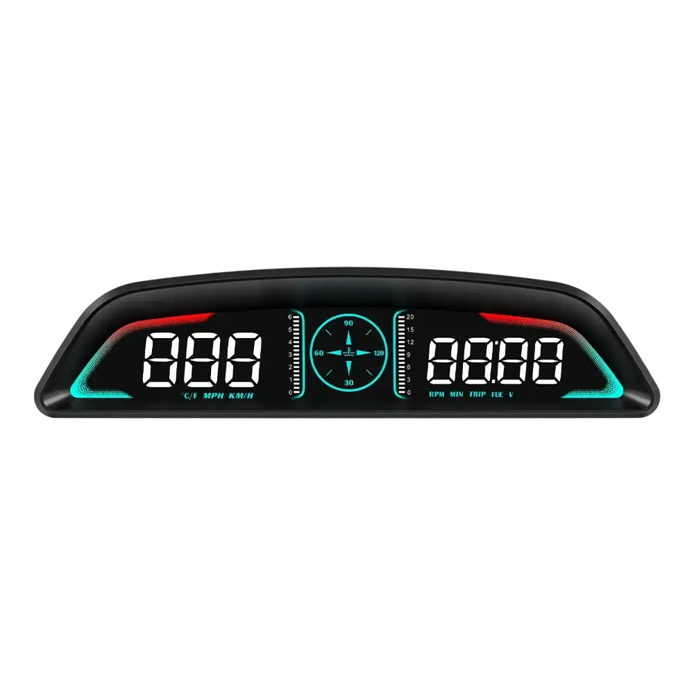 AD voiture B3 OBD HUD G3 GPS HUD affichage tête haute compteur de vitesse numérique réveil de survitesse RPM tension