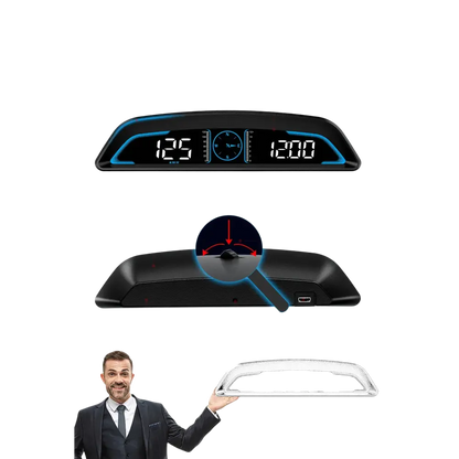 AD voiture B3 OBD HUD G3 GPS HUD affichage tête haute compteur de vitesse numérique réveil de survitesse RPM tension