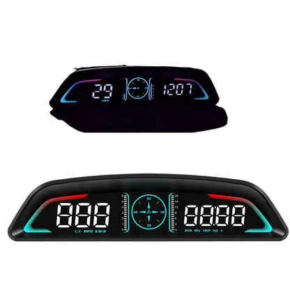 AD voiture B3 OBD HUD G3 GPS HUD affichage tête haute compteur de vitesse numérique réveil de survitesse RPM tension