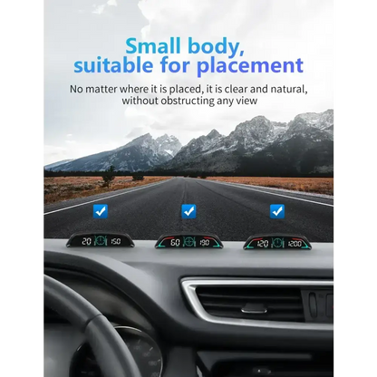 AD voiture B3 OBD HUD G3 GPS HUD affichage tête haute compteur de vitesse numérique réveil de survitesse RPM tension