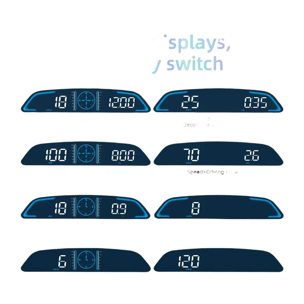 AD voiture B3 OBD HUD G3 GPS HUD affichage tête haute compteur de vitesse numérique réveil de survitesse RPM tension