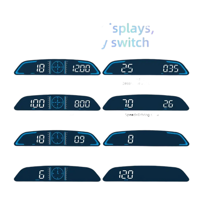 AD voiture B3 OBD HUD G3 GPS HUD affichage tête haute compteur de vitesse numérique réveil de survitesse RPM tension