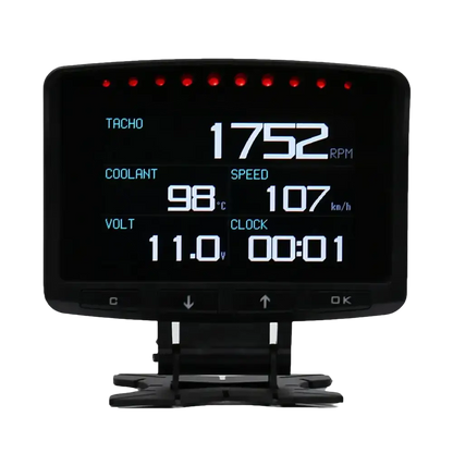 Affichage tête haute HUD pour voiture ordinateur de conduite OBD numérique compteur de vitesse multifonction - A208