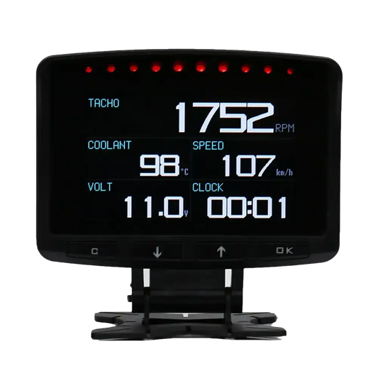 Affichage tête haute HUD pour voiture ordinateur de conduite OBD numérique compteur de vitesse multifonction - A208