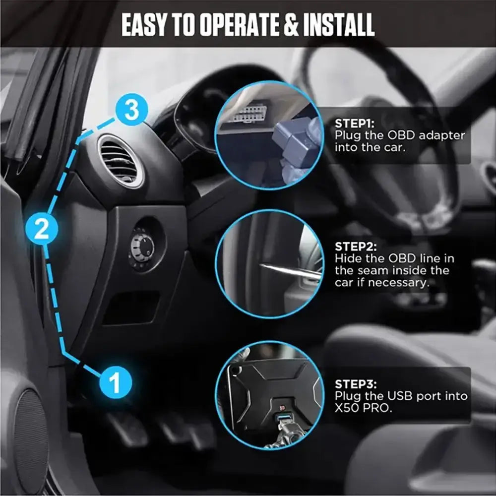 Affichage tête haute HUD pour voiture ordinateur de conduite OBD numérique compteur de vitesse multifonction - A208